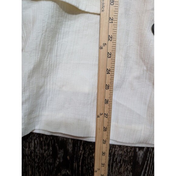 Zara Blazer Womens Large Textured Crinkle‎ Button Front Jacket Broken Button - Picture 9 of 9